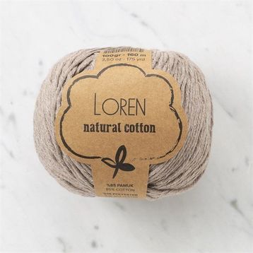 Loren Natural Cotton 33924 R085 Vizon El Örgü İpi