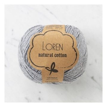 Loren Natural Cotton 33925 R079 Gri El Örgü İpi