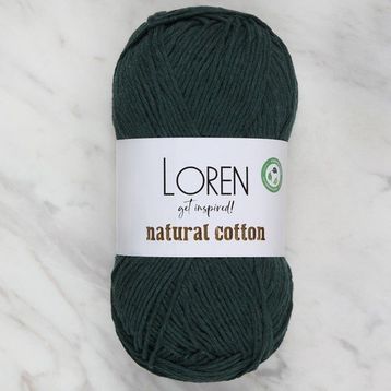 Loren Natural Cotton R073 Yeşil El Örgü İpi