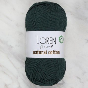 Loren Natural Cotton R073 Yeşil El Örgü İpi