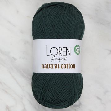 Loren Natural Cotton R073 Yeşil El Örgü İpi