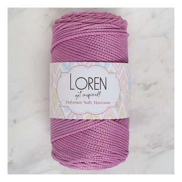 Loren Polyester Soft Macrame 34450 LM021 Gül Kurusu El Örgü İpi