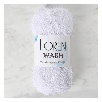 Loren R001 34262 Wash Optik Beyaz El Örgü İpi