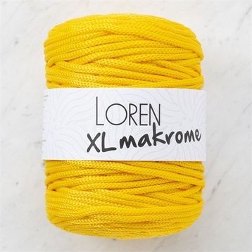 Loren R002 33703 XL Makrome Sarı El Örgü İpi