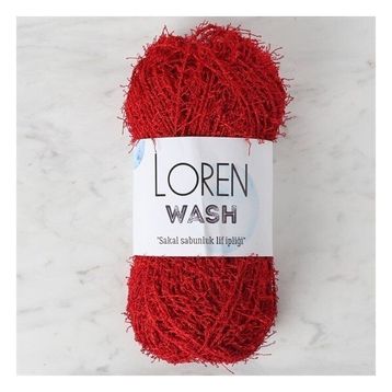 Loren R003 34027 Wash Kırmızı El Örgü İpi