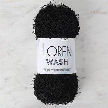 Loren R004 34041 Wash Siyah El Örgü İpi