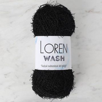 Loren R004 34041 Wash Siyah El Örgü İpi