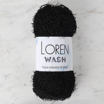 Loren R004 34041 Wash Siyah El Örgü İpi