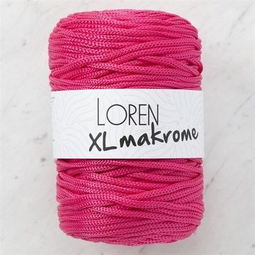 Loren R013 33713 XL Makrome Fuşya El Örgü İpi