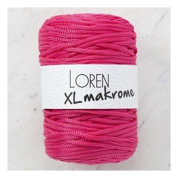 Loren R013 33713 XL Makrome Fuşya El Örgü İpi