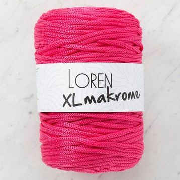 Loren R013 33713 XL Makrome Fuşya El Örgü İpi