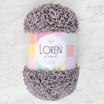 Loren R025 Lamb Gri El Örgü İpi
