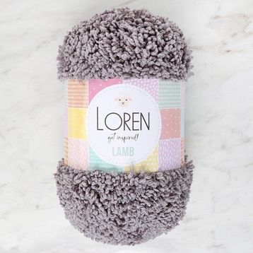 Loren R025 Lamb Gri El Örgü İpi