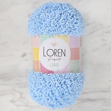 Loren R040 Lamb Bebe Mavi El Örgü İpi
