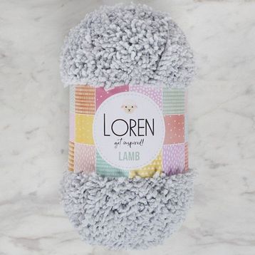 Loren R044 Lamb Açık Gri El Örgü İpi