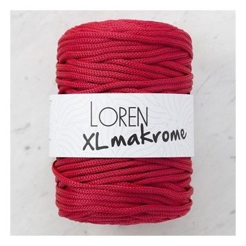 Loren R048 33714 XL Makrome Kırmızı El Örgü İpi
