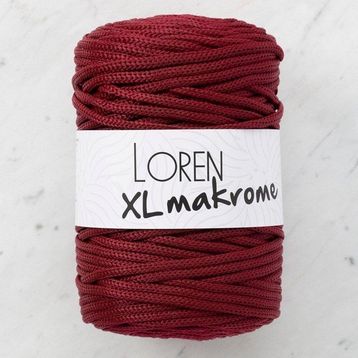 Loren R049 33715 XL Makrome Bordo El Örgü İpi