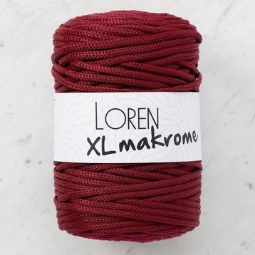 Loren R049 33715 XL Makrome Bordo El Örgü İpi