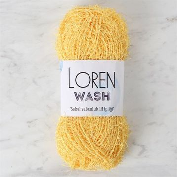 Loren R086 34033 Wash Sarı El Örgü İpi