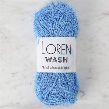 Loren R090 34019 Wash Mavi El Örgü İpi
