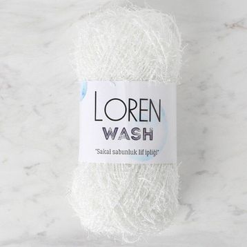 Loren R150 34040 Wash Beyaz El Örgü İpi