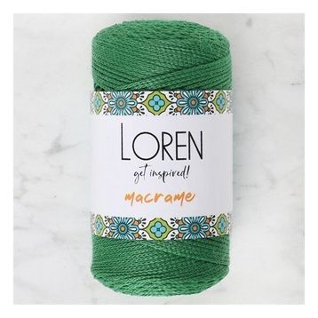 Loren RM0172 34348 Macrame Yeşil El Örgü İpi