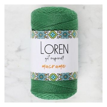 Loren RM0172 34348 Macrame Yeşil El Örgü İpi