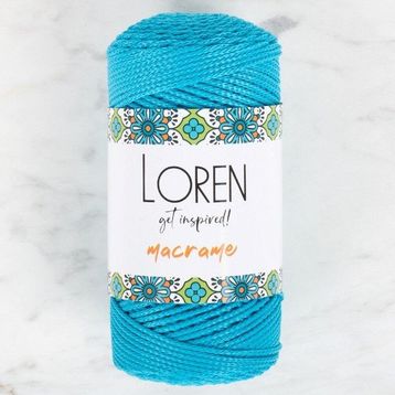 Loren RM0232 34351 Macrame Turkuaz El Örgü İpi