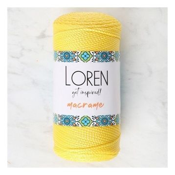 Loren RM055 34330 Macrame Sarı El Örgü İpi