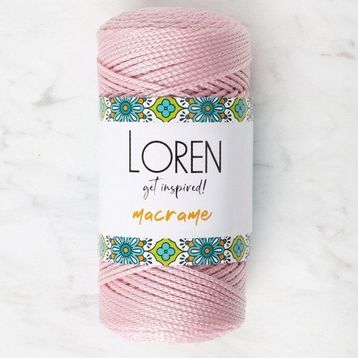 Loren RM072 34343 Macrame Toz Pembe El Örgü İpi