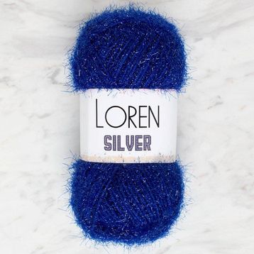 Loren RS0004 34092 Silver Saks Mavisi El Örgü İpi