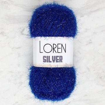 Loren RS0004 34092 Silver Saks Mavisi El Örgü İpi