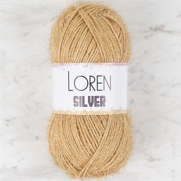 Loren RS00100 34095 Silver Bej El Örgü İpi
