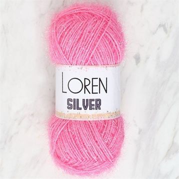 Loren RS0014 34075 Silver Bebe Pembe El Örgü İpi