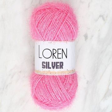 Loren RS0014 34075 Silver Bebe Pembe El Örgü İpi