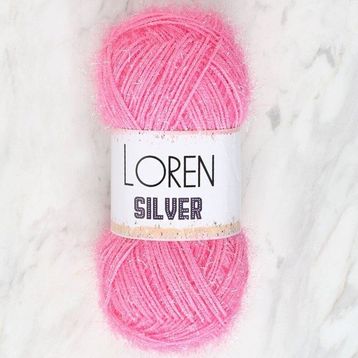 Loren RS0014 34075 Silver Bebe Pembe El Örgü İpi