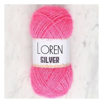 Loren RS0016 34076 Silver Koyu Pembe El Örgü İpi