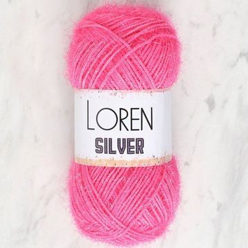 Loren RS0016 34076 Silver Koyu Pembe El Örgü İpi