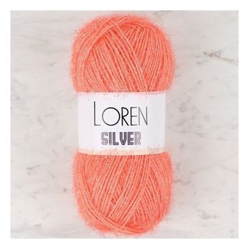 Loren RS0019 34084 Silver Turuncu El Örgü İpi