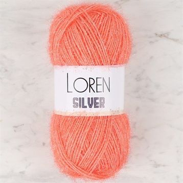 Loren RS0019 34084 Silver Turuncu El Örgü İpi