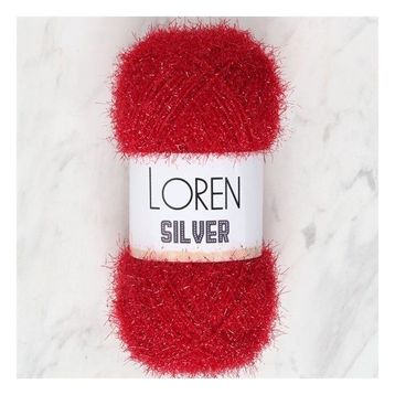 Loren RS0024 34088 Silver Bordo El Örgü İpi