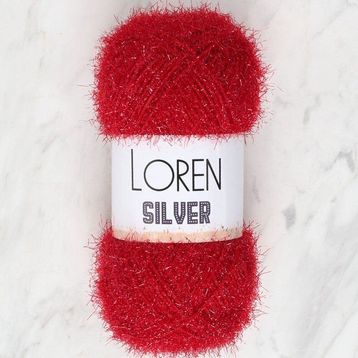 Loren RS0024 34088 Silver Bordo El Örgü İpi
