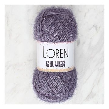 Loren RS0036 34098 Silver Antrasit El Örgü İpi