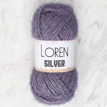Loren RS0036 34098 Silver Antrasit El Örgü İpi