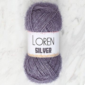 Loren RS0036 34098 Silver Antrasit El Örgü İpi