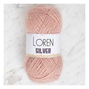 Loren RS0040 34079 Silver Pudra Pembe El Örgü İpi