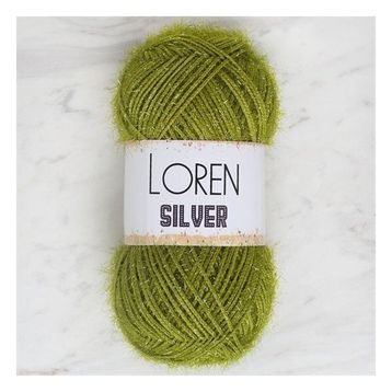 Loren RS0044 34100 Silver Yeşil El Örgü İpi