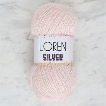 Loren RS0062 34072 Silver Toz Pembe El Örgü İpi