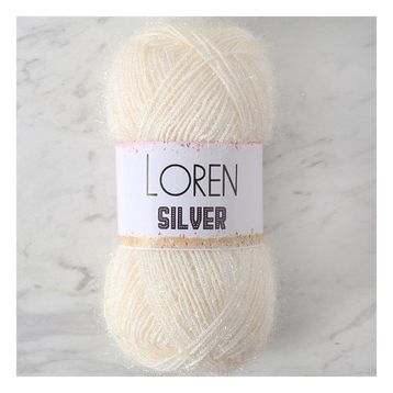 Loren RS0064 34070 Silver Beyaz El Örgü İpi