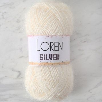 Loren RS0064 34070 Silver Beyaz El Örgü İpi